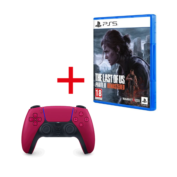 Sony Controller Wireless DualSense V3 Cosmic Red + The Last of Us Parte II Remastered PS5